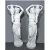 Image 1 : OUTSTANDING PAIR OF ITALIAN MARBLE STANDING GIRLS