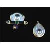 Image 2 : FANTASTIC LADIES 18K YELLOW GOLD, BLISTER PEARL,