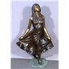 BEAUTIFUL LIFE SIZE BRONZE SCULPTURE OF YOUNG GIRL