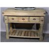 Image 1 : LARGE RUSTIC ISLAND TABLE