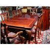 Image 1 : VERY FINE HAND CARVED MAHOGANY NINE PIECE DINNING ROOM