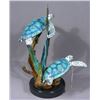 Image 1 : HEAVY BRONZE SCULPTURE OF TWO SEA TURTLES