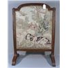 Image 1 : VINTAGE HAND CARVED AND STITCHED FIREPLACE SCREEN