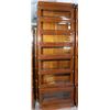 Image 1 : ENGLISH MAHOGANY TALL BARISTER BOOK CASE