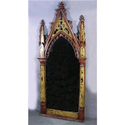 CARVED GOTHIC STYLE FLOOR MIRROR