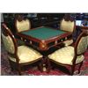 Image 1 : BEAUTIFUL FIVE PIECE ITALIAN GAME TABLE WITH FOUR