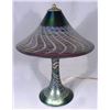 Image 1 : BEAUTIFUL HAND BLOWN ART GLASS TABLE LAMP