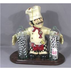 HUMOROUS COMPOSITION CHEF PASTA HOLDER