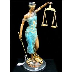 BRONZE SCULPTURE "SCALES OF JUSTICE"