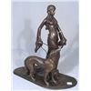 Image 1 : ART DECO STYLE BRONZE SCULPTURE OF GIRL WITH DOG