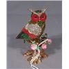 Image 1 : FINE ENAMEL AND RHINESTONE OWL TRINKET BOX