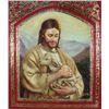 Image 1 : ORIGINAL OIL ON CANVAS:  JESUS WITH LAMB