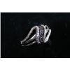 Image 1 : STERLING SILVER AND BLACK DIAMOND RING