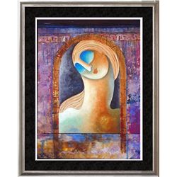 Colorful Modern Abstract Madonna Style Original Canvas Gaylord Soli Dealer Liquidation Sale