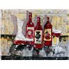 Image 2 : Original Painting on Canvas Wine Themed Landscape Abstract Contemporary