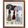 Image 4 : Umbrella Girl's Night Palette Textured Rich Colors Modern Original Art Janier