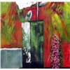 Image 3 : Fantastic Large Original Textured Floral Acrylic Painting Janier Signed Art
