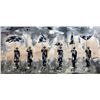 Image 2 : Janier Umbrella Men Fantastic Painting on Canvas Avant Garde Modern Original