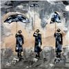 Image 3 : Janier Umbrella Men Fantastic Painting on Canvas Avant Garde Modern Original