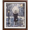 Image 4 : Paris Evening Rain Umbrella Original Painting Acrylic Palette Knife Janier