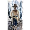 Image 2 : Cowgirl Textured Original Painting Acrylic Palette Knife Janier