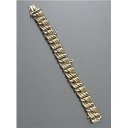 Heavy 18-Karat Yellow Gold Multiple Solid Curb Link Bracelet, Weight: 82.4 dwt, Length: 7-1/4...