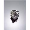 Image 1 : 18-Karat White Gold and Diamond Dinner Ring, Set with one round brilliant cut diamond weighing...