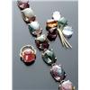 Image 1 : Choker Length 14-Karat Yellow Gold and Tourmaline Two Piece Ensemble, Consisting of: a flexible...