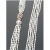 Image 1 : Opera Length Fresh Water Pearl, Mabe Pearl, Diamond and Ruby Necklace, Having six individual st...