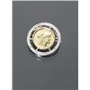 Image 1 : Tested 14-Karat Yellow Gold and Platinum Faux Ancient Roman Coin and Diamond Pendant Brooch, Se...