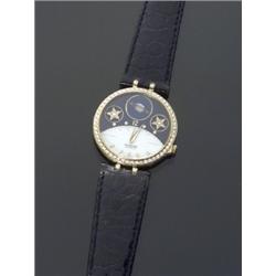 18-Karat Yellow Gold and Diamond Gentleman's Automatic Wristwatch, Sarcar, 'Galaxy ', Recent...