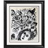 Image 1 : Black & White Lithograph Marc Chagall "After" Museum Art