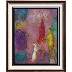 Biblical Art Marc Chagall "After" Colorful Litho The Sacrifice
