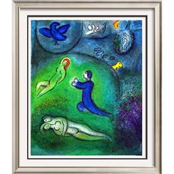 Marc Chagall "After" Fantastic Colored Lithograph Sale