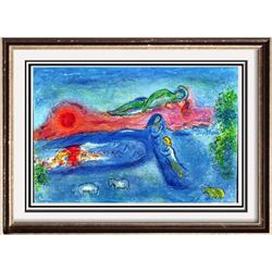 Colored Chagall "After" Lithograph Dealer Liquidates