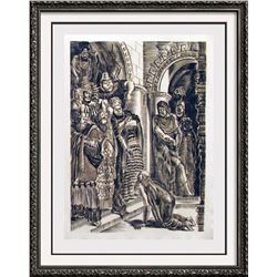 Samson & Delilah Original Decaris Engraving John Milton