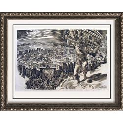 Albert Decaris Hand Signed Original Engraving Samson Delilah