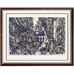 Albert Decaris Hand Signed Original Engraving Samson Delilah