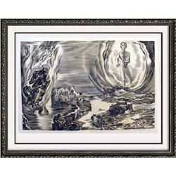 Albert Decaris Hand Signed Original Engraving Samson Delilah