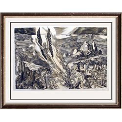 Albert Decaris Hand Signed Original Engraving Samson Delilah