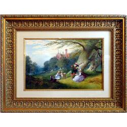 Charles Frederick Buckley Family and a Cavalier in the Woodlands