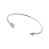 Image 1 : Sterling Silver Rhodium Plated Arrow Clear CZ Bracelet STB00510