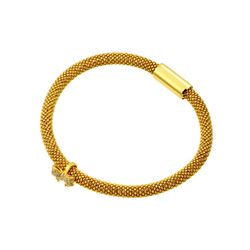 Sterling Silver Gold Plated Bowtie Bracelet ITB00179GP