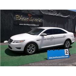 2010 FORD TAURUS ~ 135,207 MILES VIN: 1FAHP2EW7AG157501, SEDAN, FWD, V6, 3.5L, WHITE, WINDSHIELD CRA