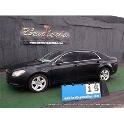 2009 CHEVROLET MALIBU ~ 140,852 MILES VIN: 1G1ZG57K994259592, SEDAN, FWD, V6, 3.5L, BLACK, AC COLD, 