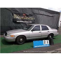 2010 FORD CROWN VICTORIA ~ 97,814 MILES VIN: 2FABP7BV8AX112883, SEDAN, RWD, V8, 4.6L, AC COLD, 1/4 T