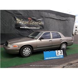 2007 FORD CROWN VICTORIA ~ 161,354 MILES VIN: 2FAFP71W07X153030, SEDAN, RWD, V8, 4.6L, AC COLD, 1/4 