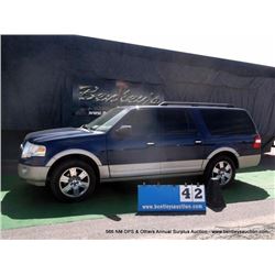 2010 FORD EXPEDITION EL EDDIE BAUER 4WD~ 153,514 M VIN: 1FMJK1J55AEB48210, SUV, 4X4, V8, 5.4L, BLUE,