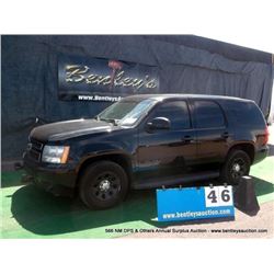2011 CHEVROLET TAHOE ~ 134,495 MILES VIN: 1GNLC2E04BR333512, SUV, 4x2, V8, 5.3L, BLACK, AC ??, 3/4 T