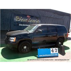 2011 CHEVROLET TAHOE ~ 123,927 MILES VIN: 1GNLC2E03BR334795, SUV, 4x2, V8, 5.3L, BLACK, NMDPS TITLE 